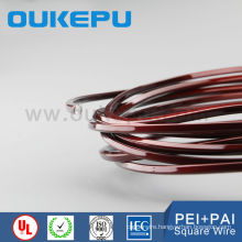 no crack bending transformer square wire,square magnet wire,AIW square section Cu wire